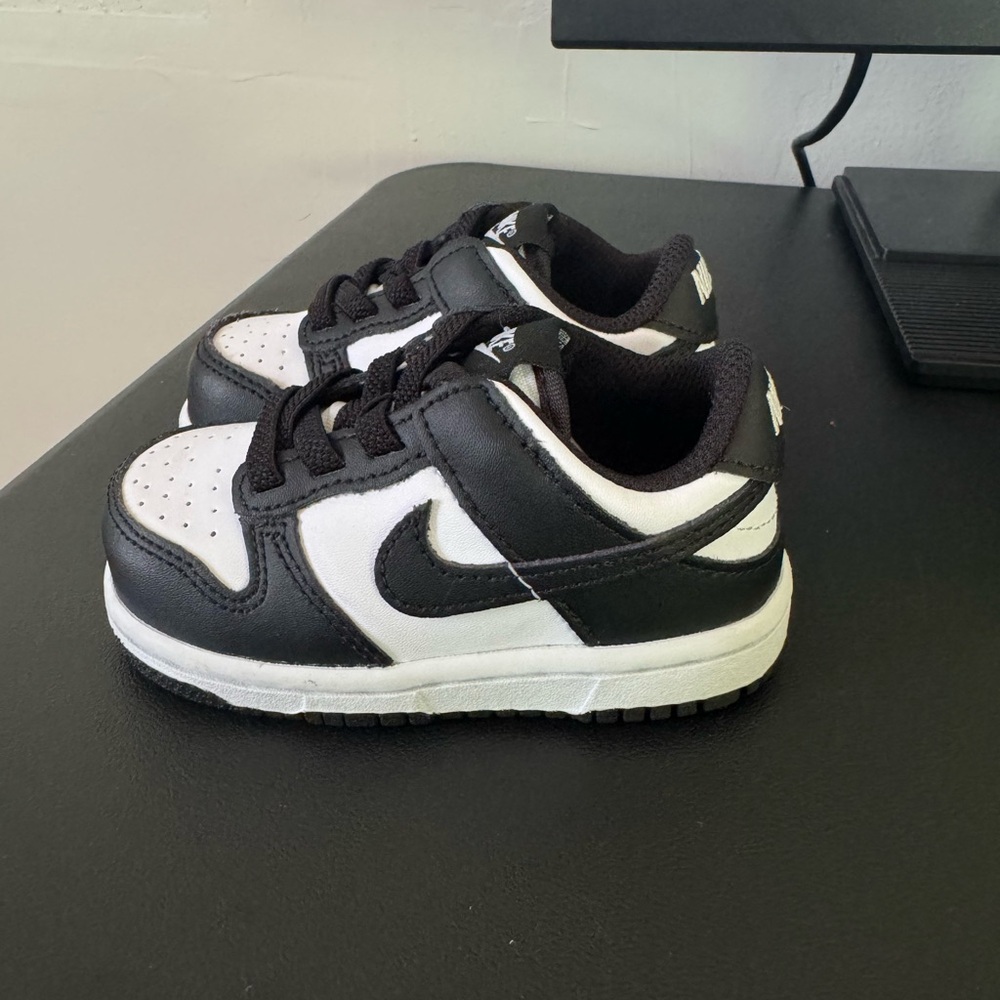 Kids Black and White Panda Dunks